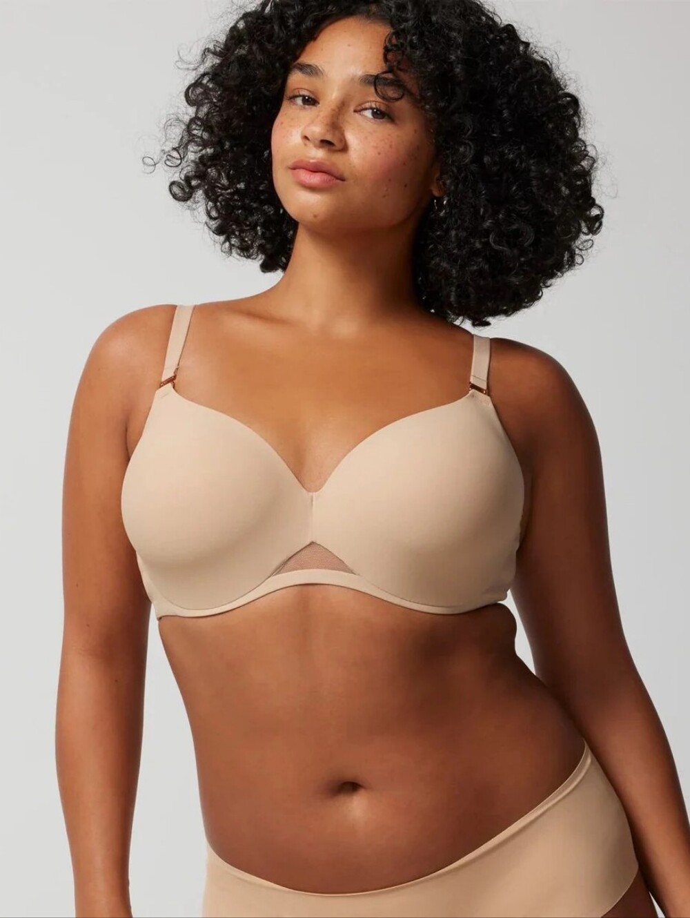 Soma Bodify Perfect Coverage Bra Tan Nude Underwires Sz 40D Bra WL83